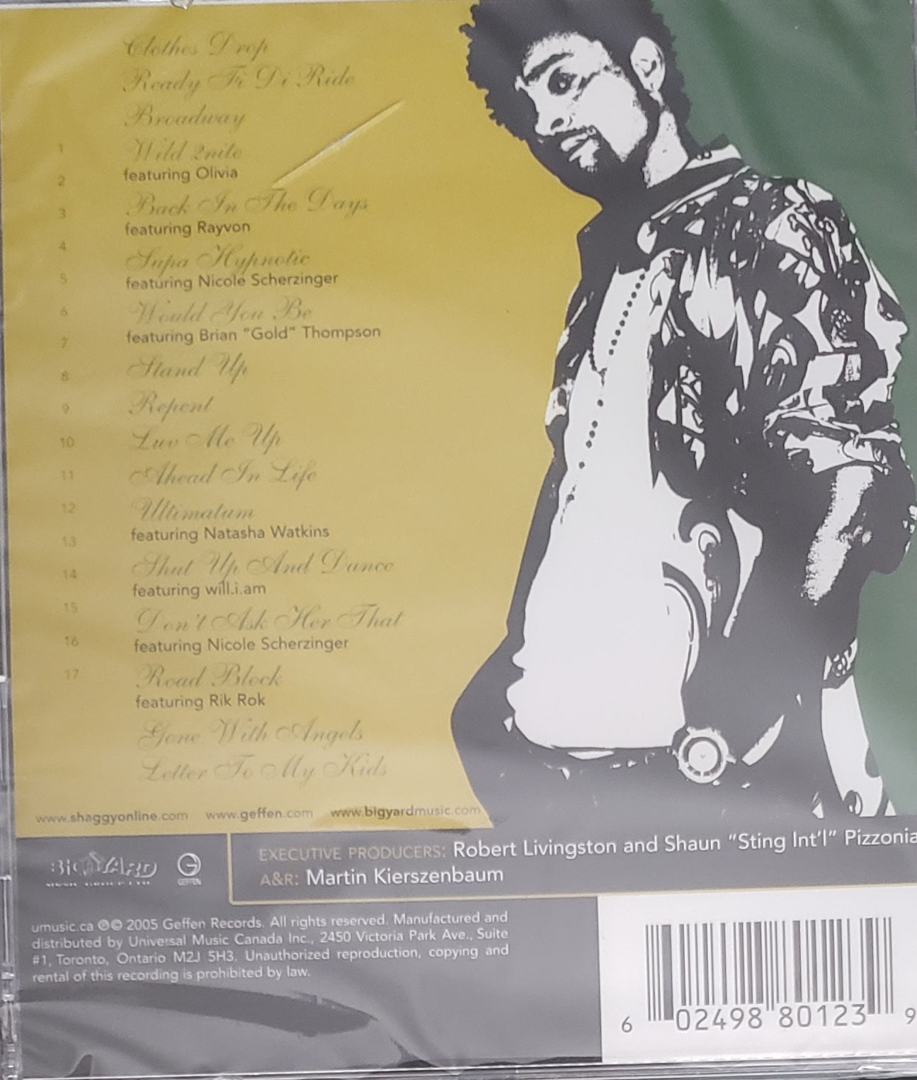 SHAGGY "clothesdrop" (CD Album)