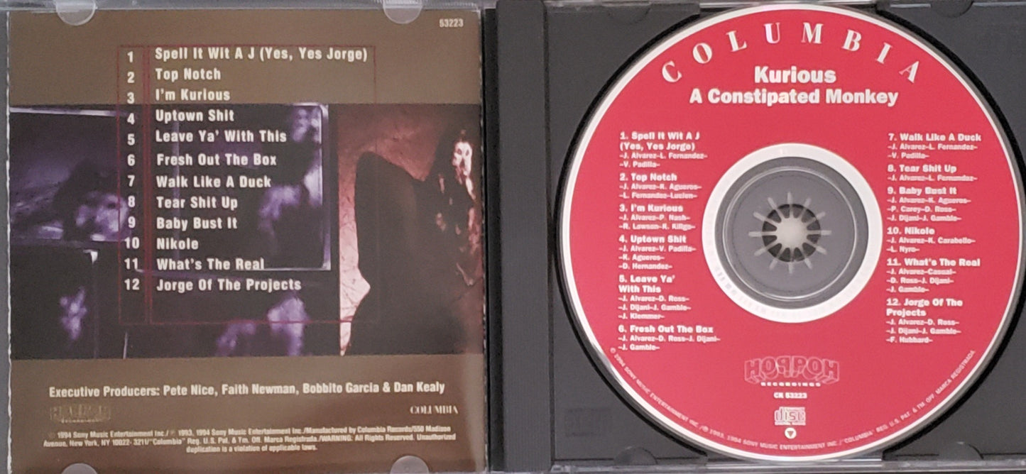 KURIOUS - Constipated Monkey (CD Album) RARE VINTAGE