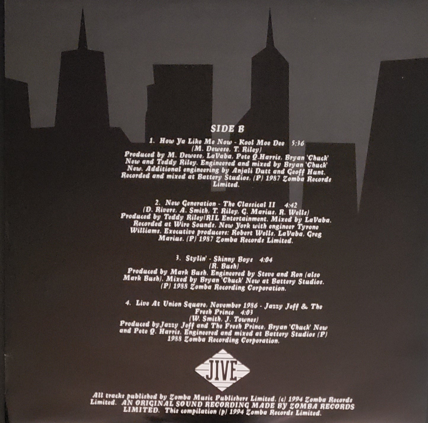 Jive West 25th Classics (2X Vinyl LP Compilation)VINTAGE!!