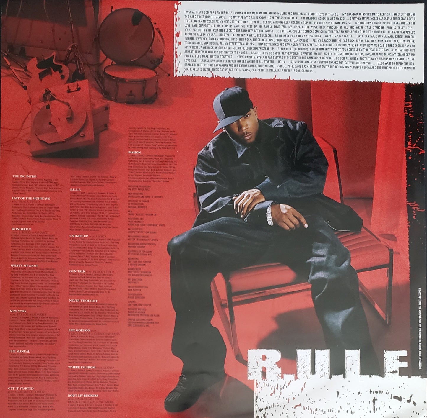 JA RULE "R.U.L.E" (2xLP Vinyl) RARE!!