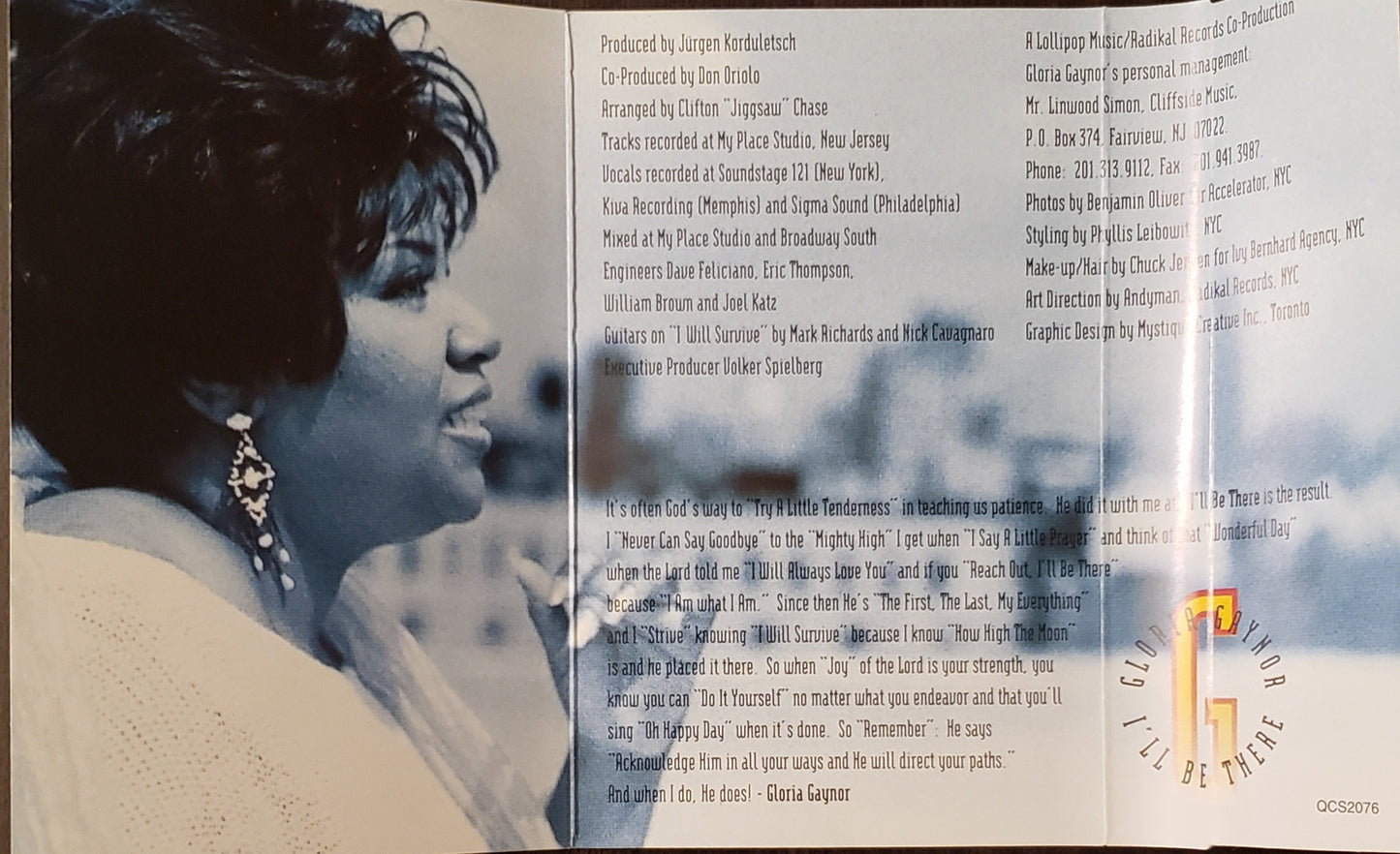 Gloria Gaynor "I'll Be There" (Audio Cassette)