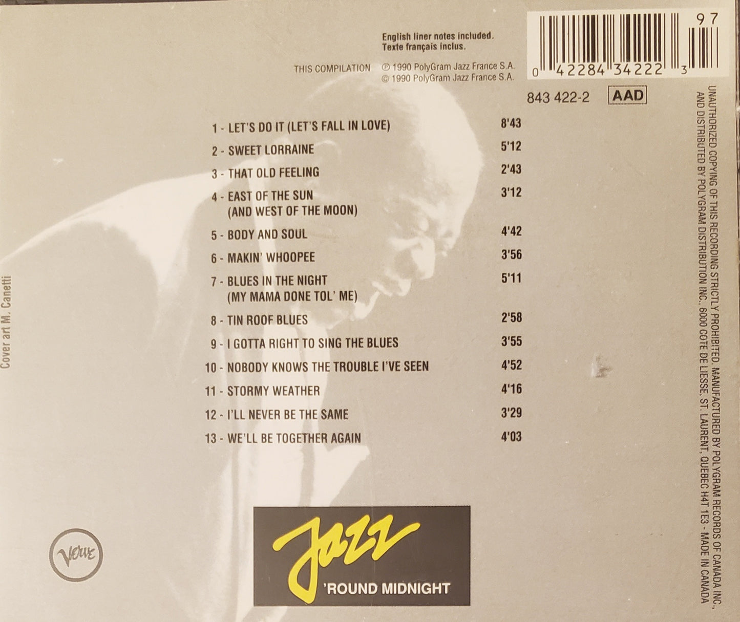 Jazz 'Round Midnight by Louis Armstrong (Audio CD)