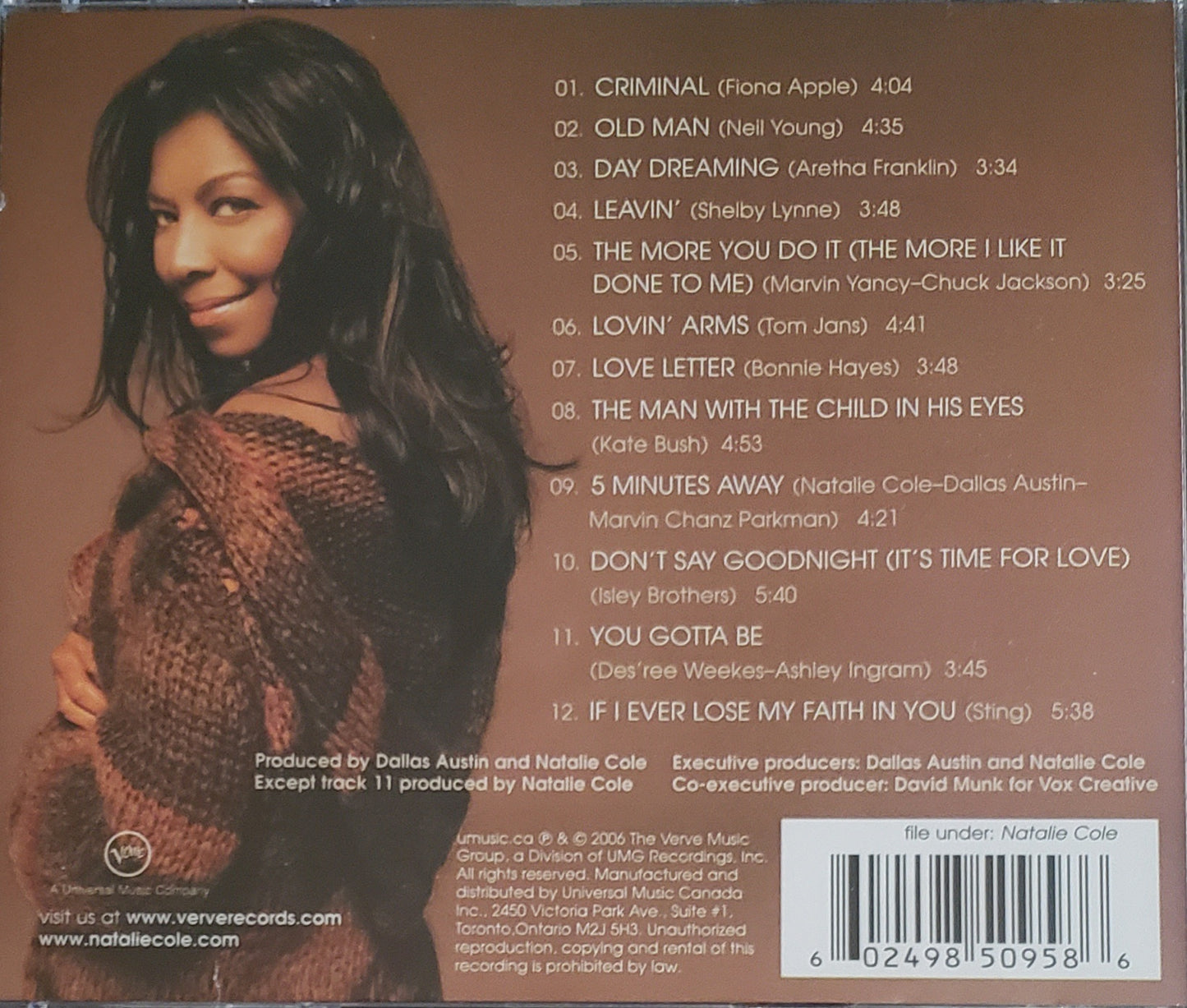 Natalie Cole: Leavin' (Audio CD)