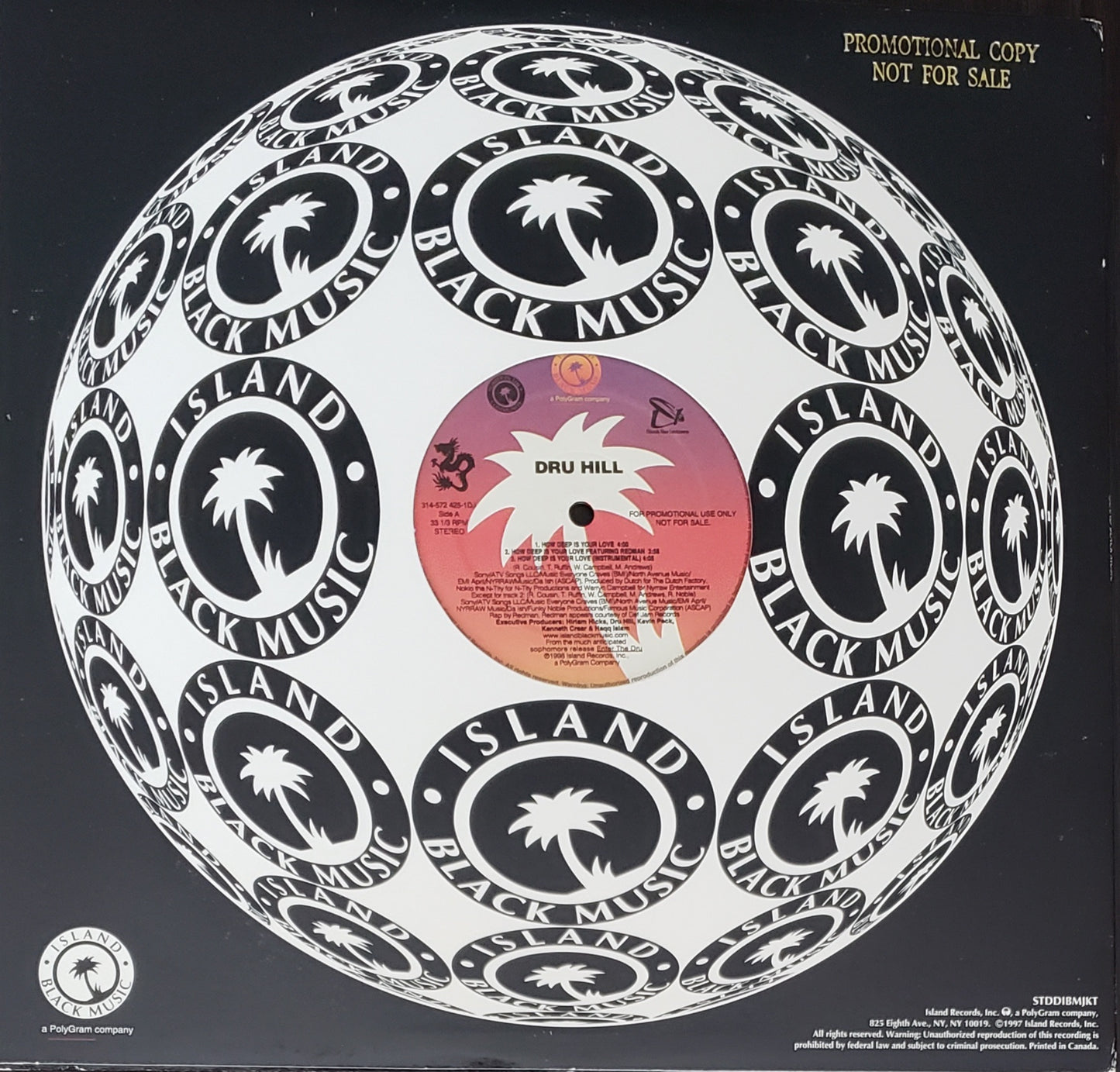 Dru Hill "How Deep Is Your Love"(12"LP Vinyl)