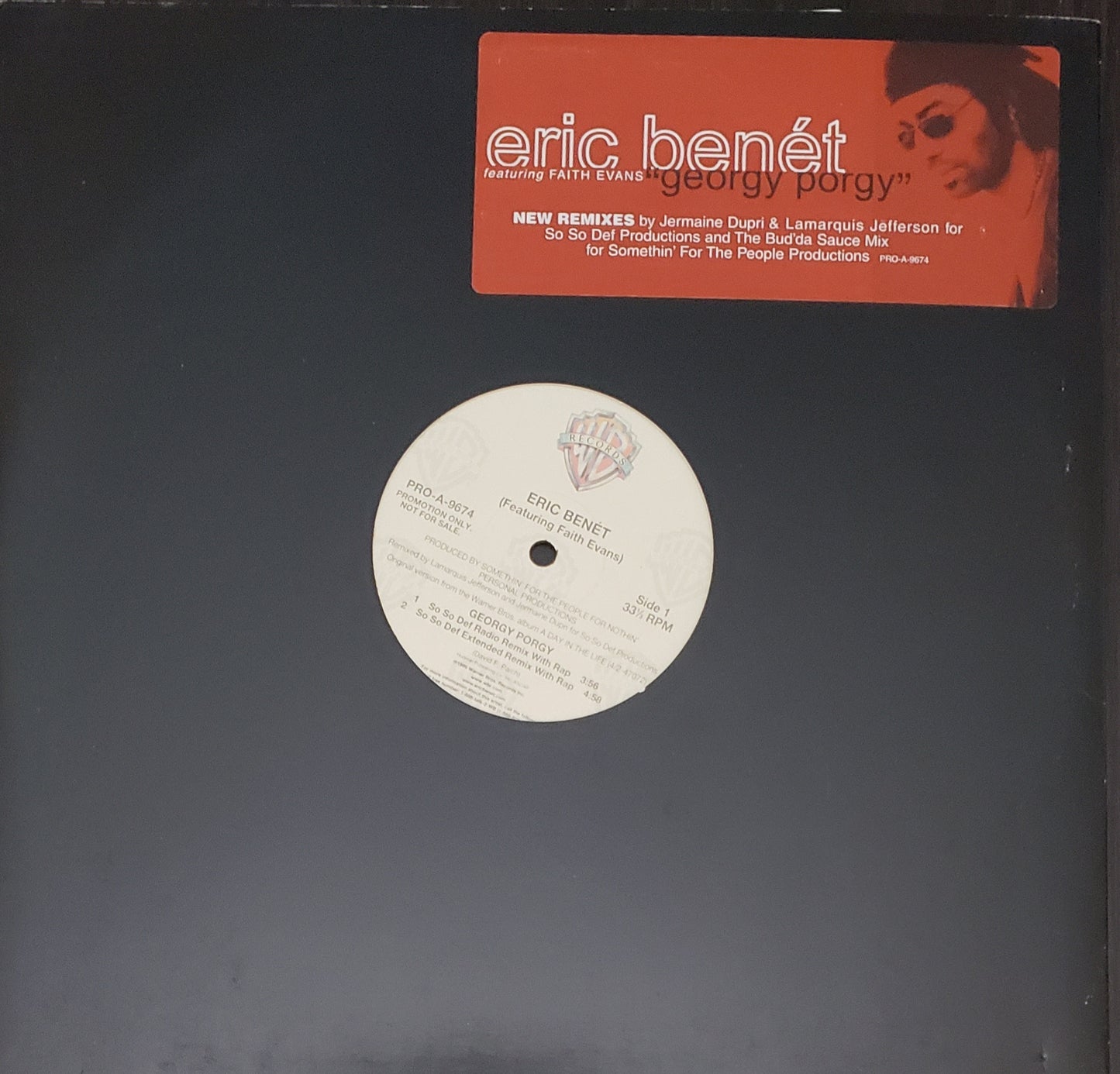 Eric Benet Ft. Faith Evans Georgy Porgy (12" LP Vinyl)