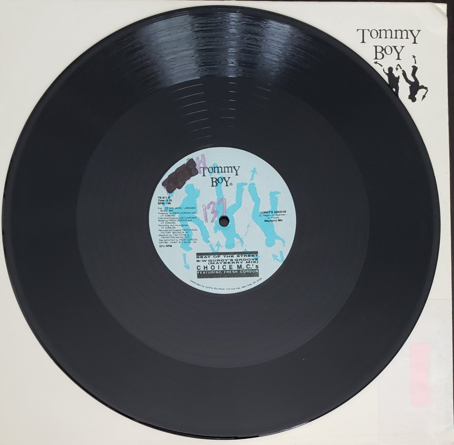 CHOICE M.C.'s "Beat Of The Street/Gordy's Groove"(12" Vinyl)VINTAGE