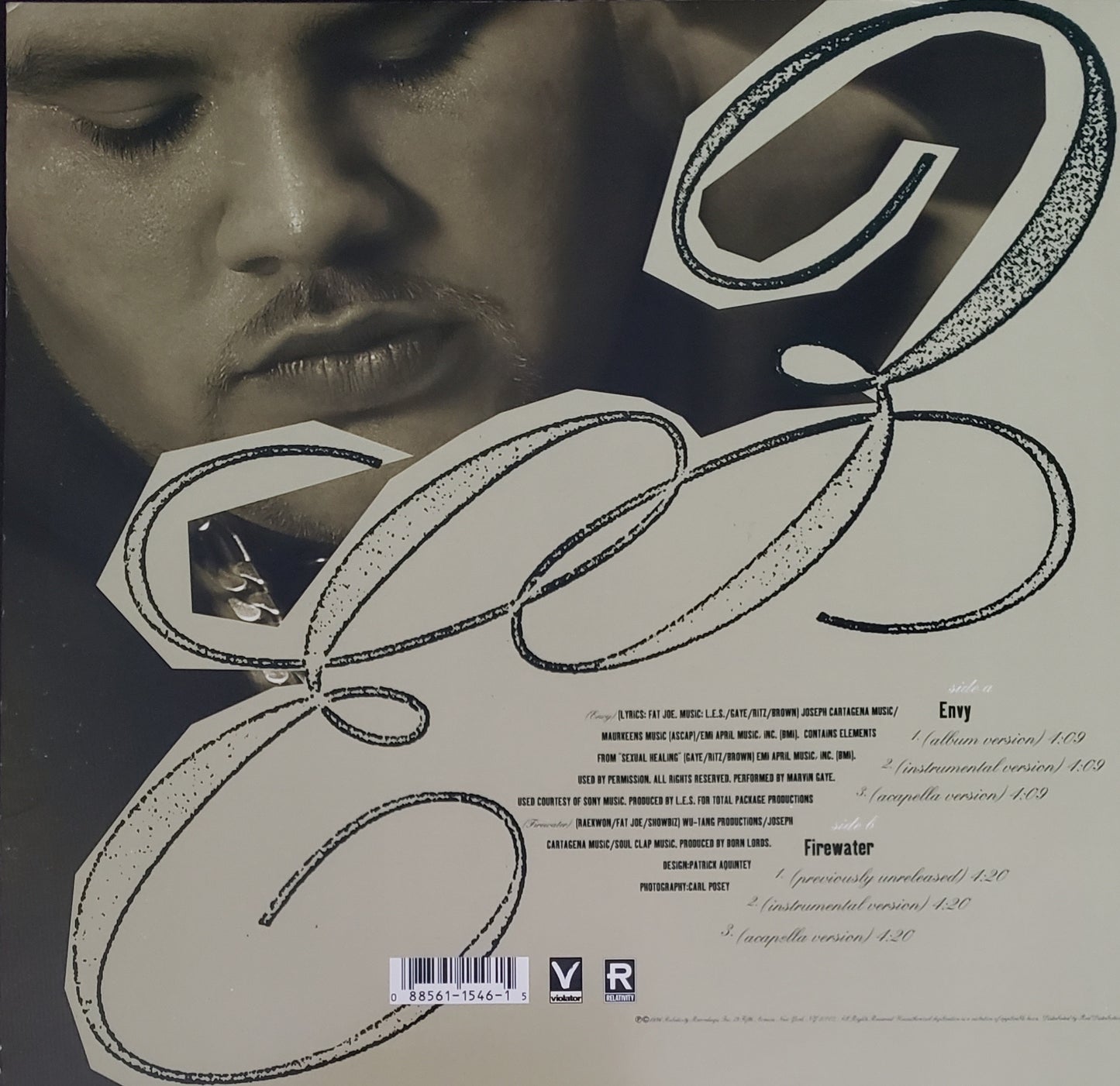 FAT JOE "Envy/Firewater" (12" Vinyl) VINTAGE