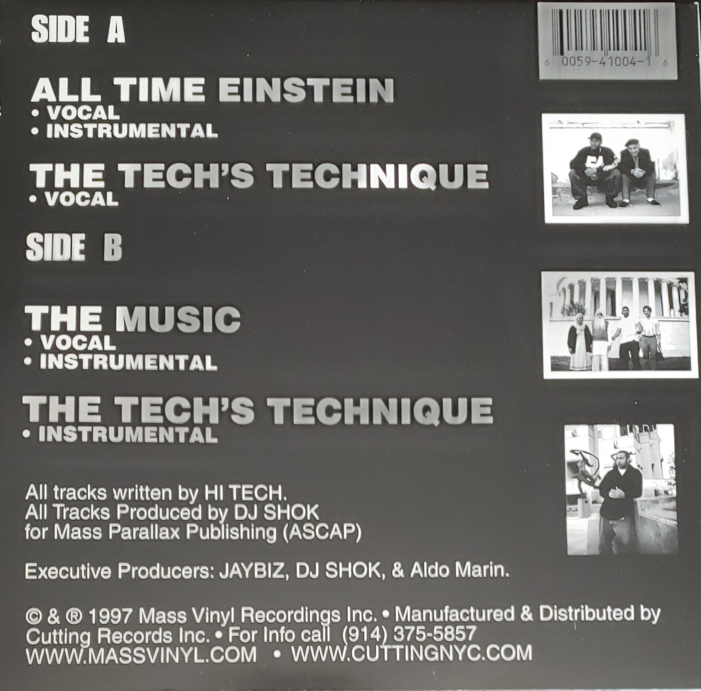 HI TECH "ALL TIME EINSTEIN/TECHNIQUE/THE MUSIC (12" Vinyl)RARE!!