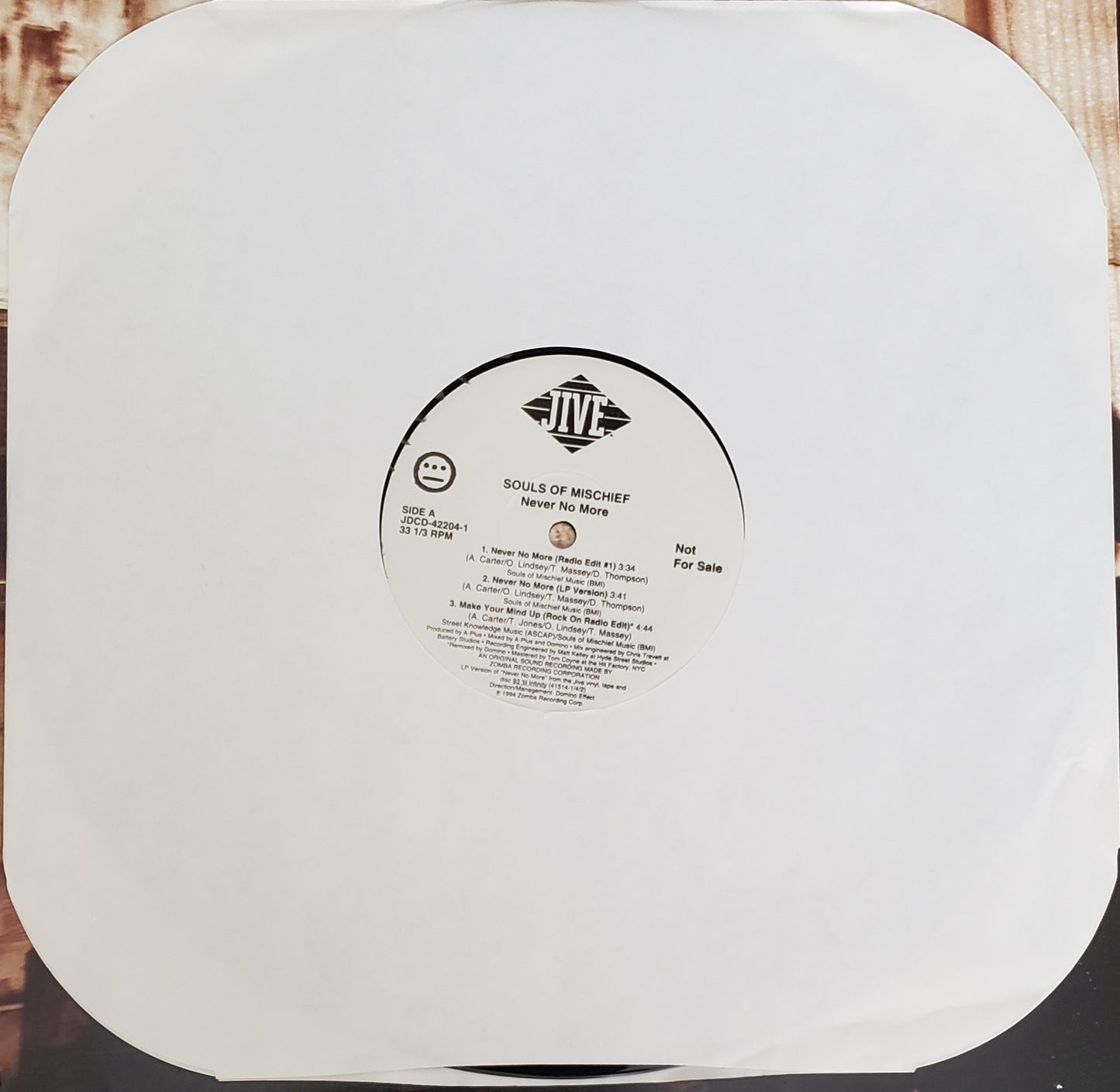Souls of Mischief "Never No More/Make Your Mind Up (12"Vinyl) VINTAGE-RARE!!