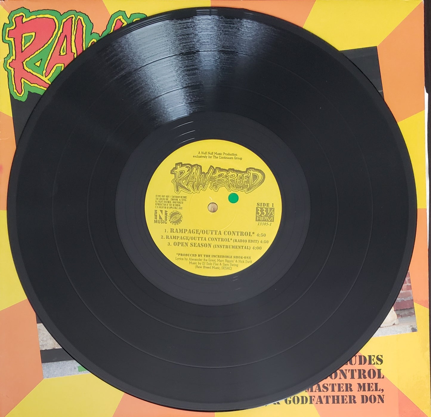 Raw Breed "Open Season/Rampage/Outa Control"(12" Vinyl) VINTAGE!!