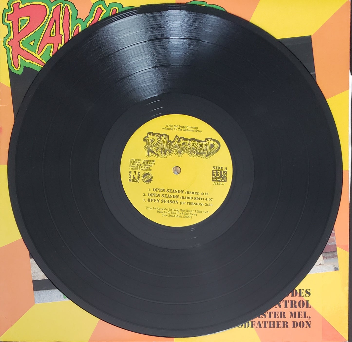 Raw Breed "Open Season/Rampage/Outa Control"(12" Vinyl) VINTAGE!!