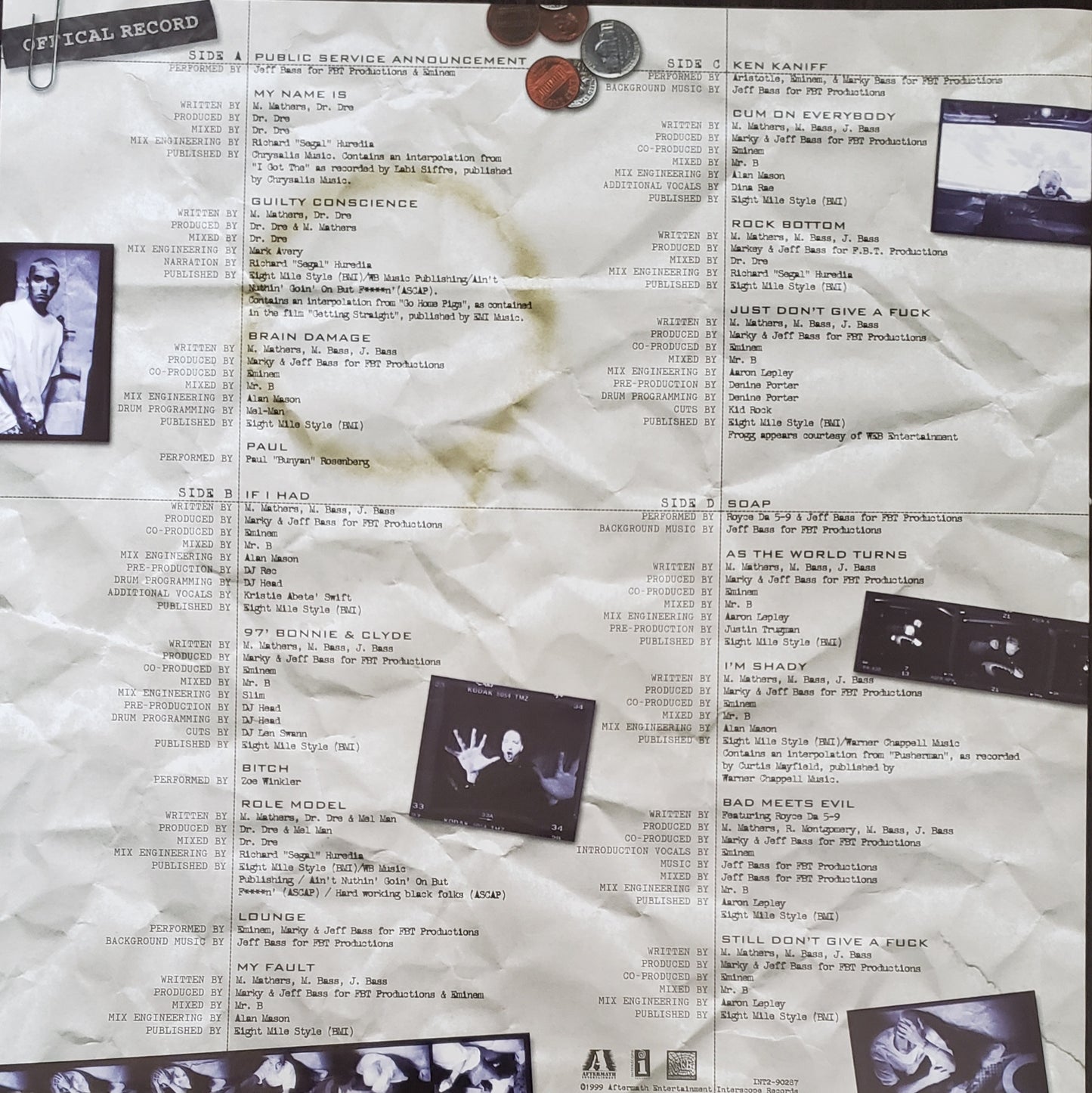 Eminem"The Slim Shady LP" (2xLP Vinyl)