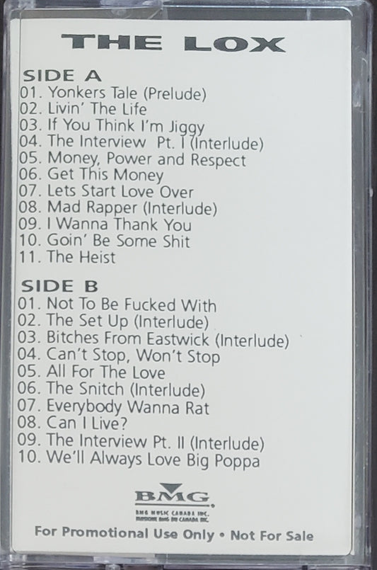 The Lox Money "Power & Respect"(Audio Cassette Tape) VINTAGE/SALE!!!