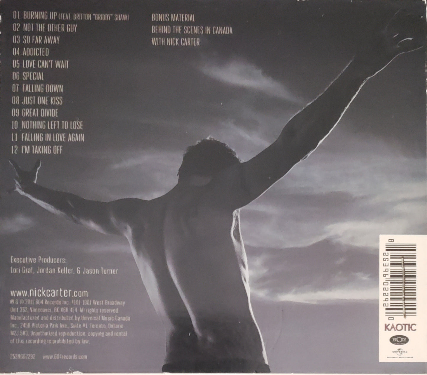 Nick Carter "I'm Taking Off" (CD Album)
