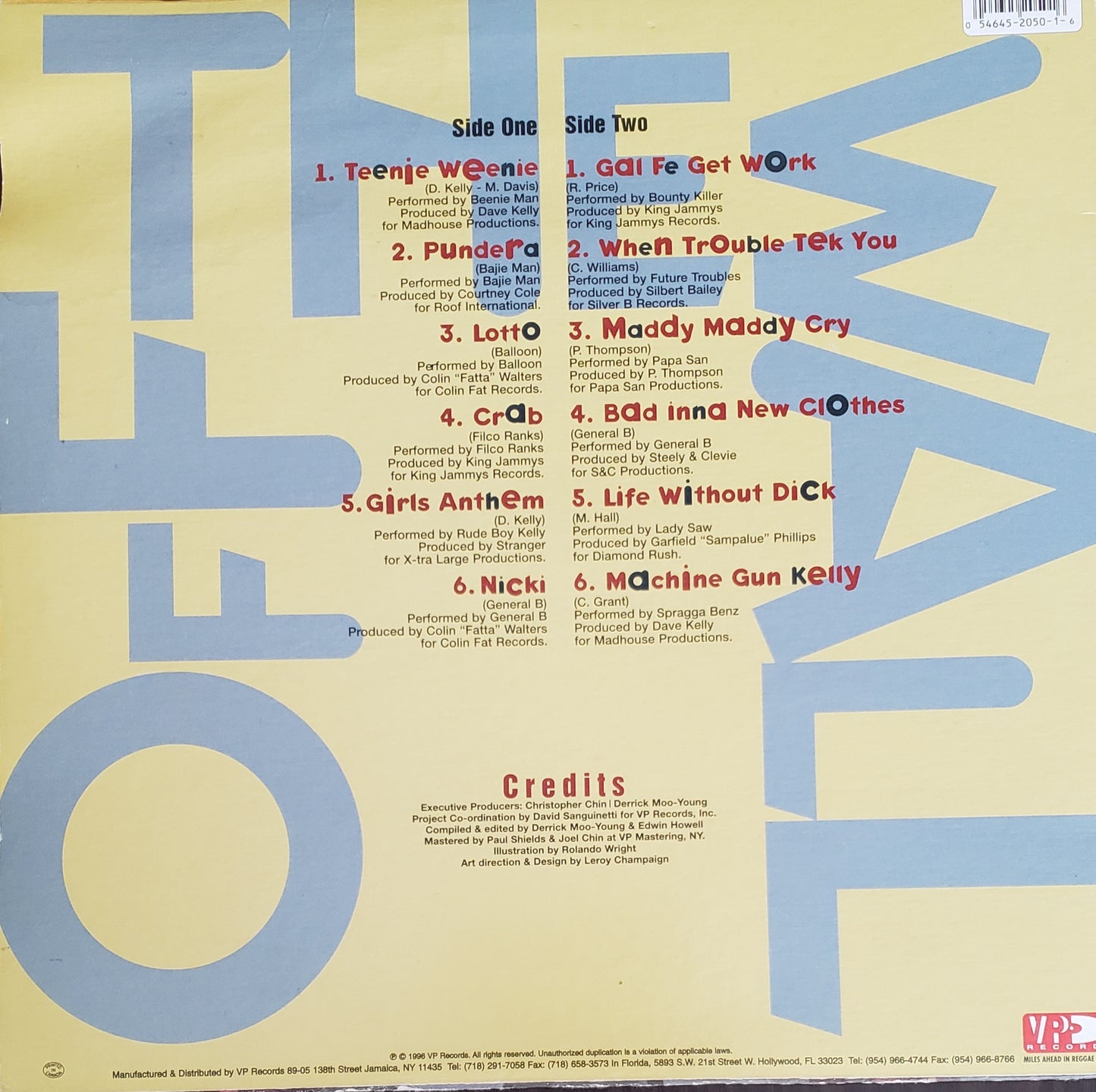 "Off The Wall" Various Artists (REGGAE Vinyl Record)