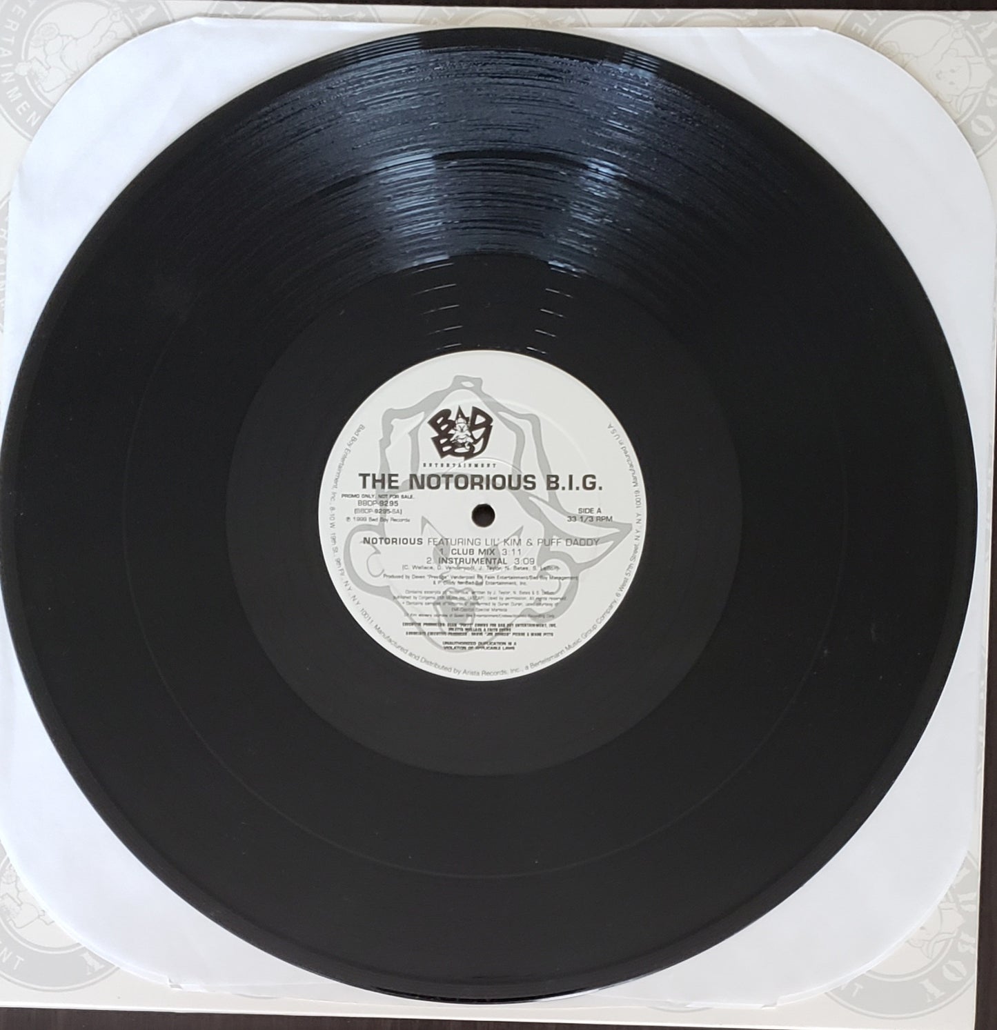 The Notorious B.I.G. "Notorious" ( 12" Vinyl Record ) RARE!!