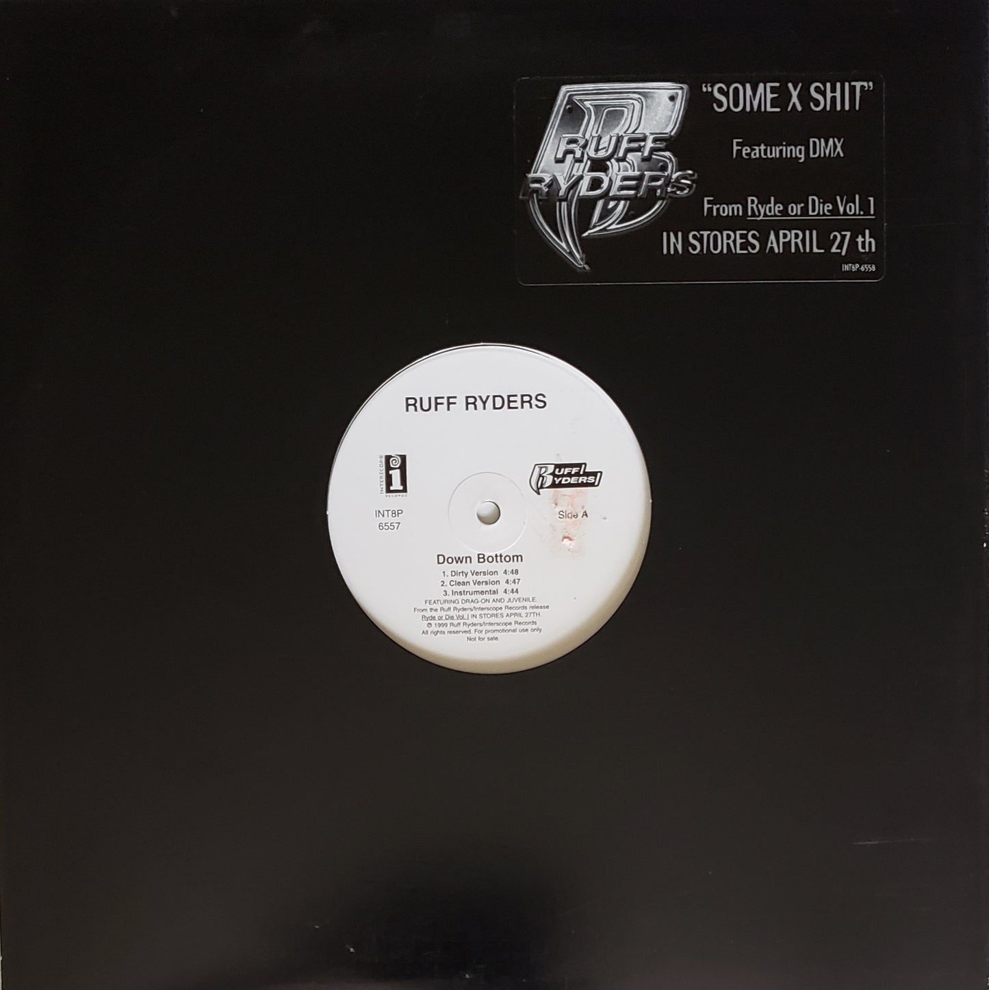 Ruff Ryders "Down Bottom" (12 Vinyl) VINTAGE!!