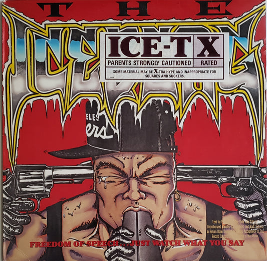 ICE-T "The Iceburg / Freedom Of Speech"Just Watch What You Say (LP Vinyl Album)Vintage!!