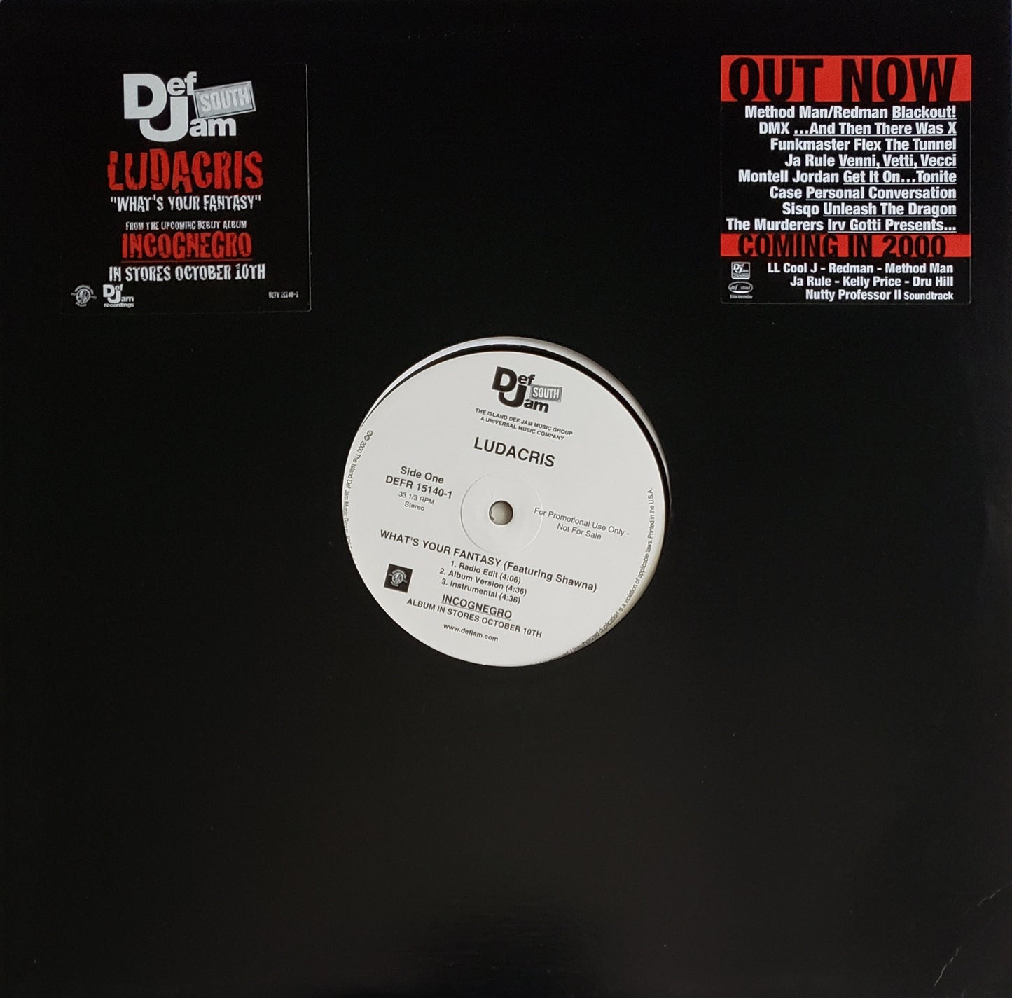 LUDACRIS "What's Your Fantasy/Get Off Me" (12"Vinyl)