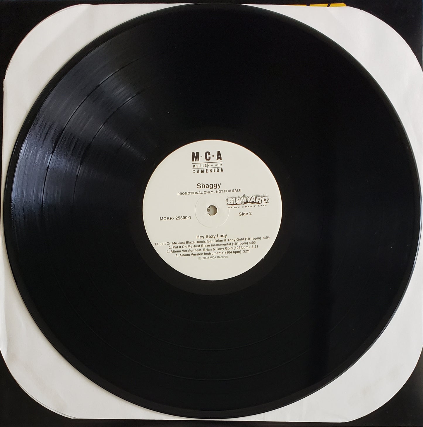 SHAGGY "Hey Sexy Lady/Put It On Me (12"Vinyl) ORIGINAL!!