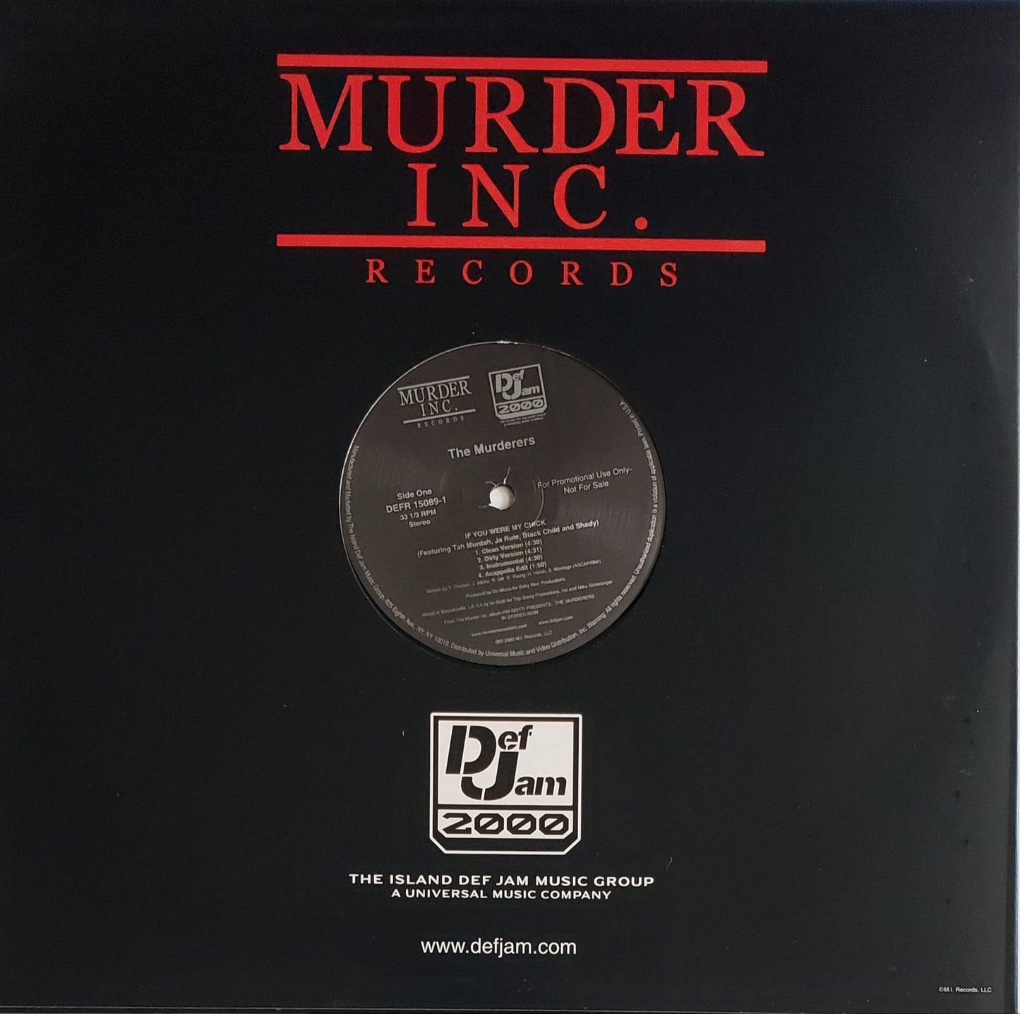 The Murderers "If You Were My Chick/Somebody's Gonna Die Tonight" (12' Vinyl)