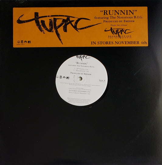 Tupac Runnin featuring The Notorious B.I.G. (12" Vinyl) RARE!!