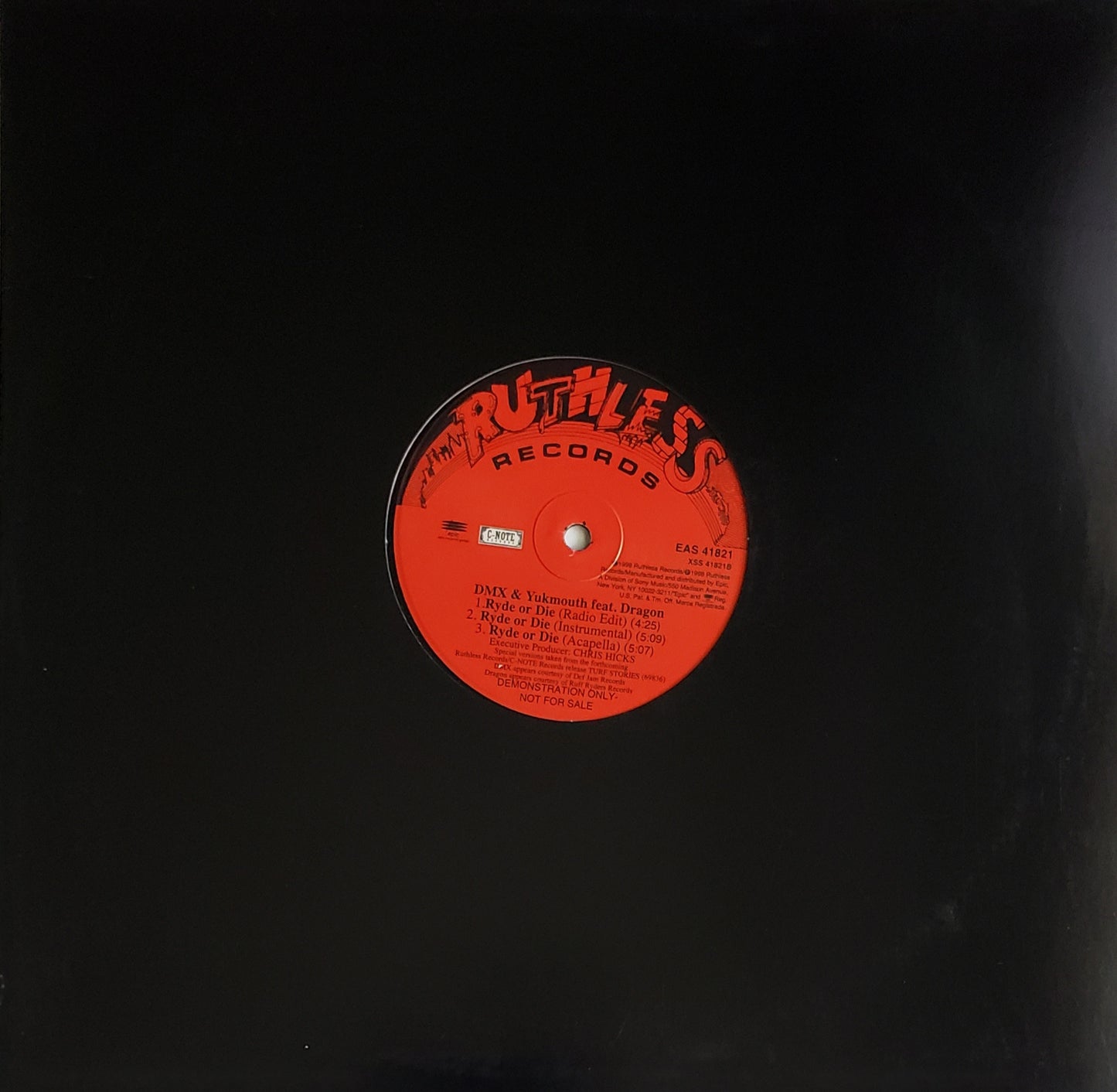 Nitro & Big Buccet / DMX & Yukmouth feat. Dragon* - Hennessey / Ryde Or Die (12" Vinyl)