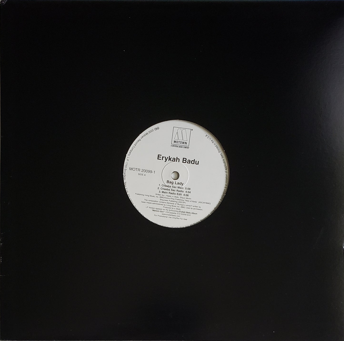 Erykah Badu "Bag Lady" (12"Vinyl)