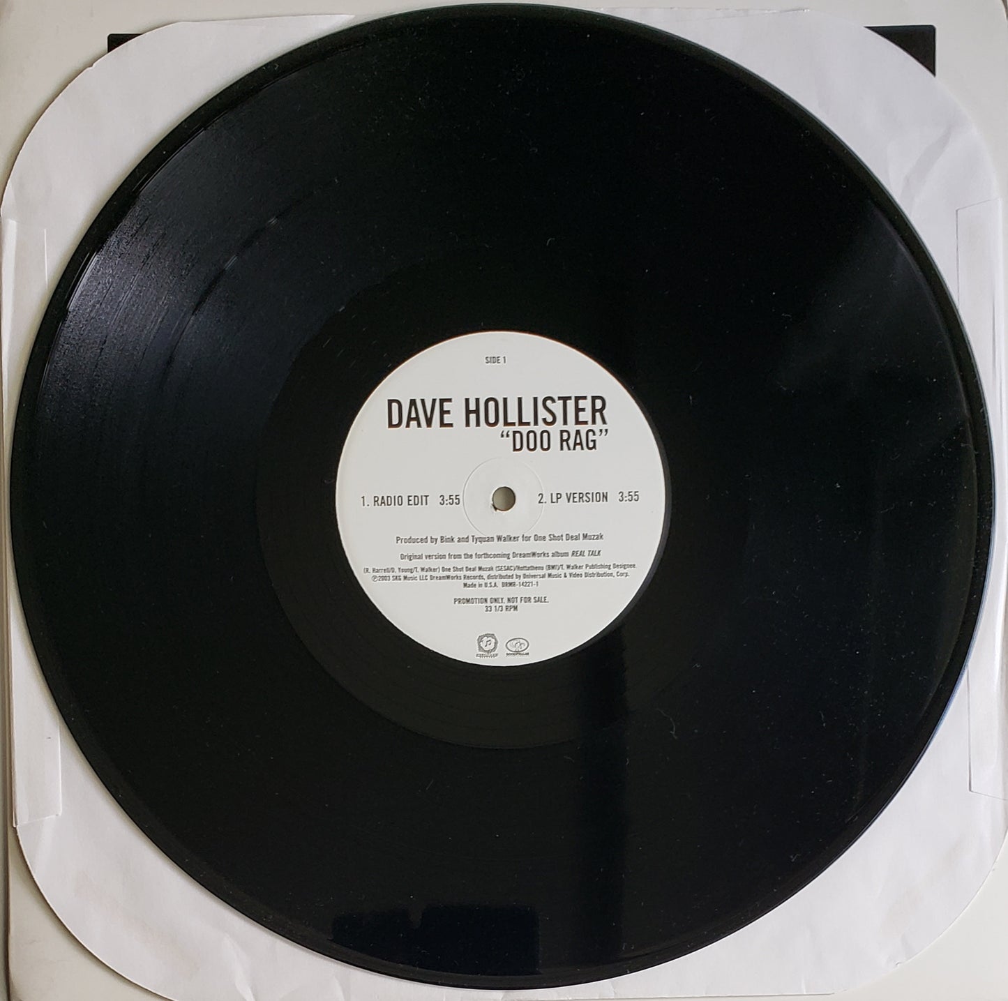 DAVE HOLLISTER "Doo Rag" (12" VINYL)