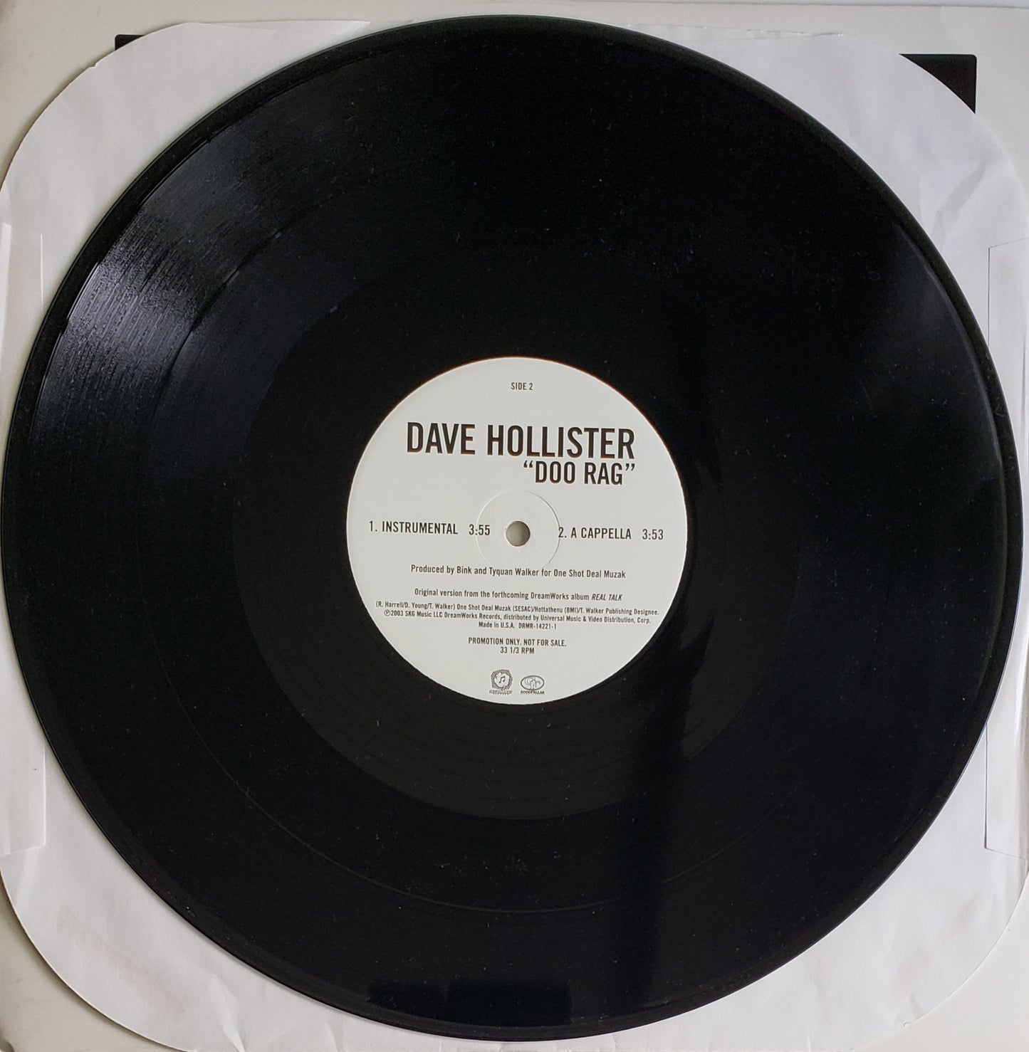 DAVE HOLLISTER "Doo Rag" (12" VINYL)
