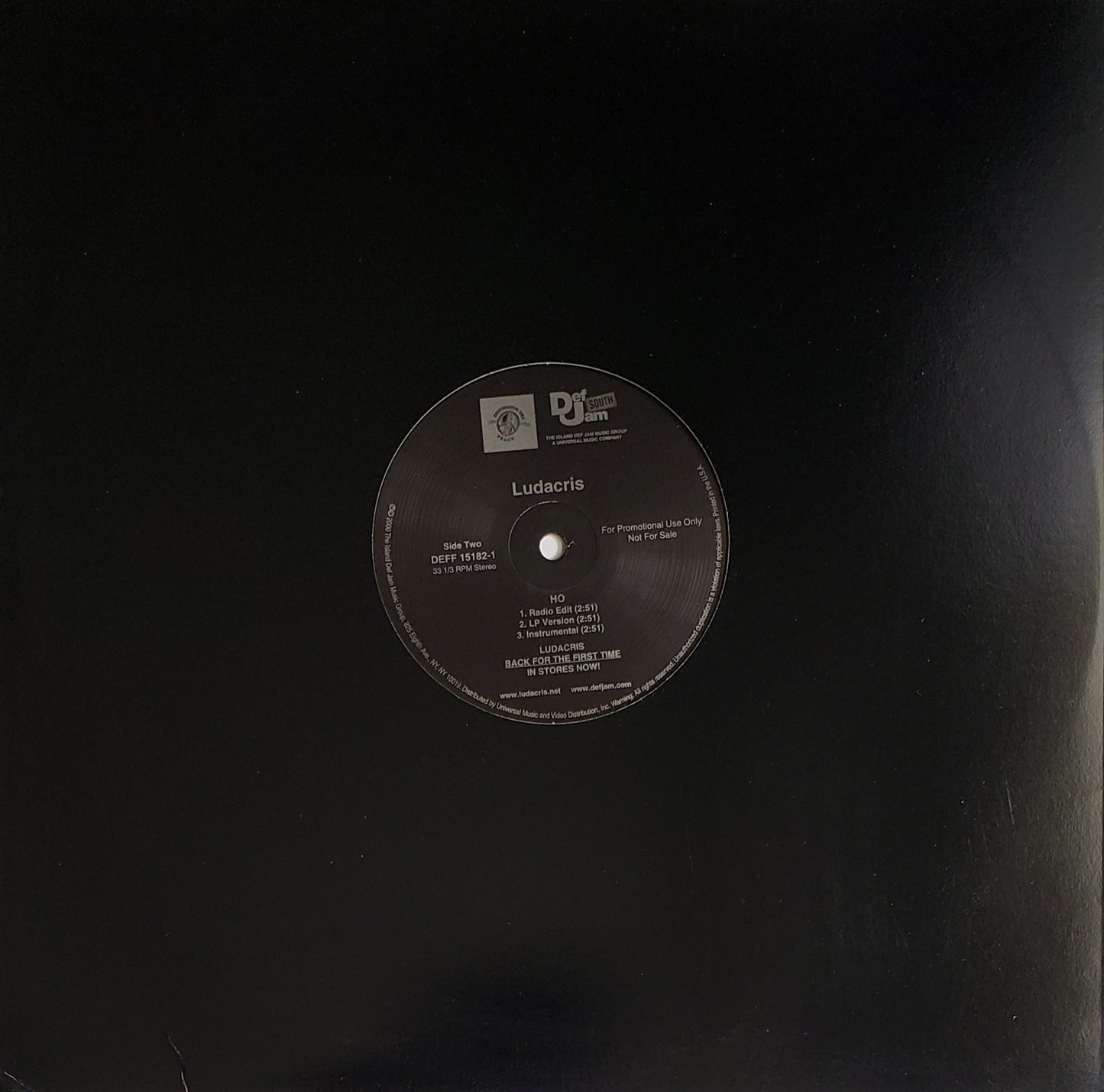 LUDACRIS "What's Your Fantasy REMIX/Ho" (12"Vinyl)