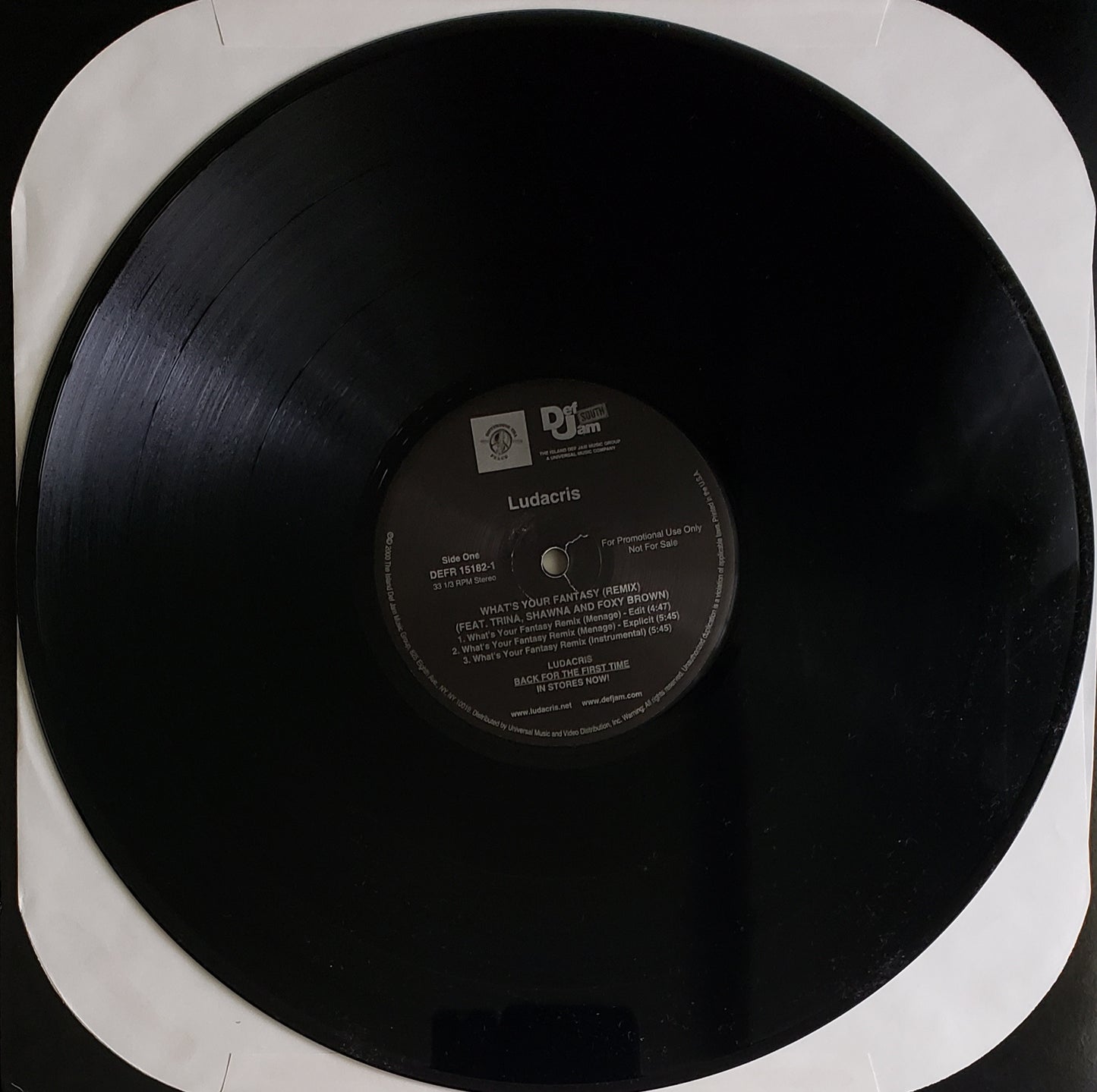LUDACRIS "What's Your Fantasy REMIX/Ho" (12"Vinyl)