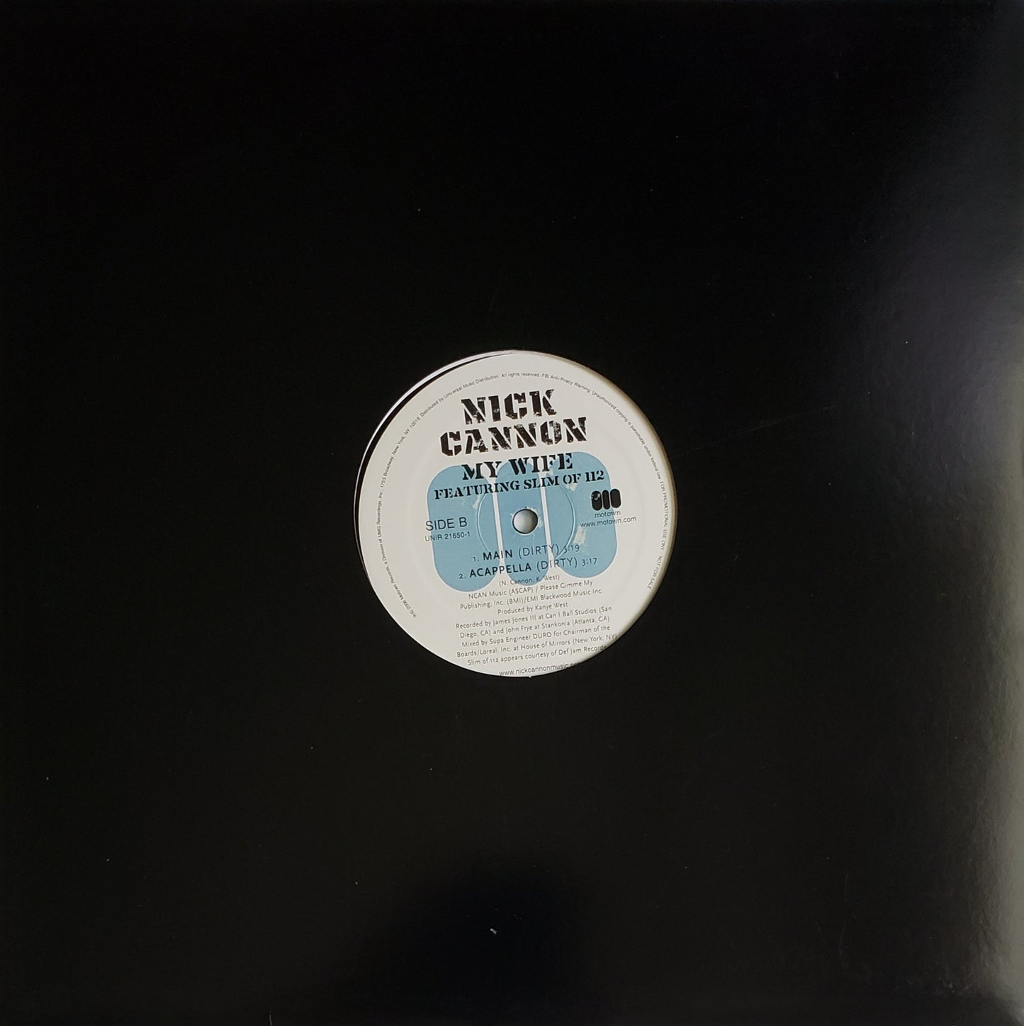 Nick Cannon Feat. Slim Of 112 "My Wife" (12" Vinyl)