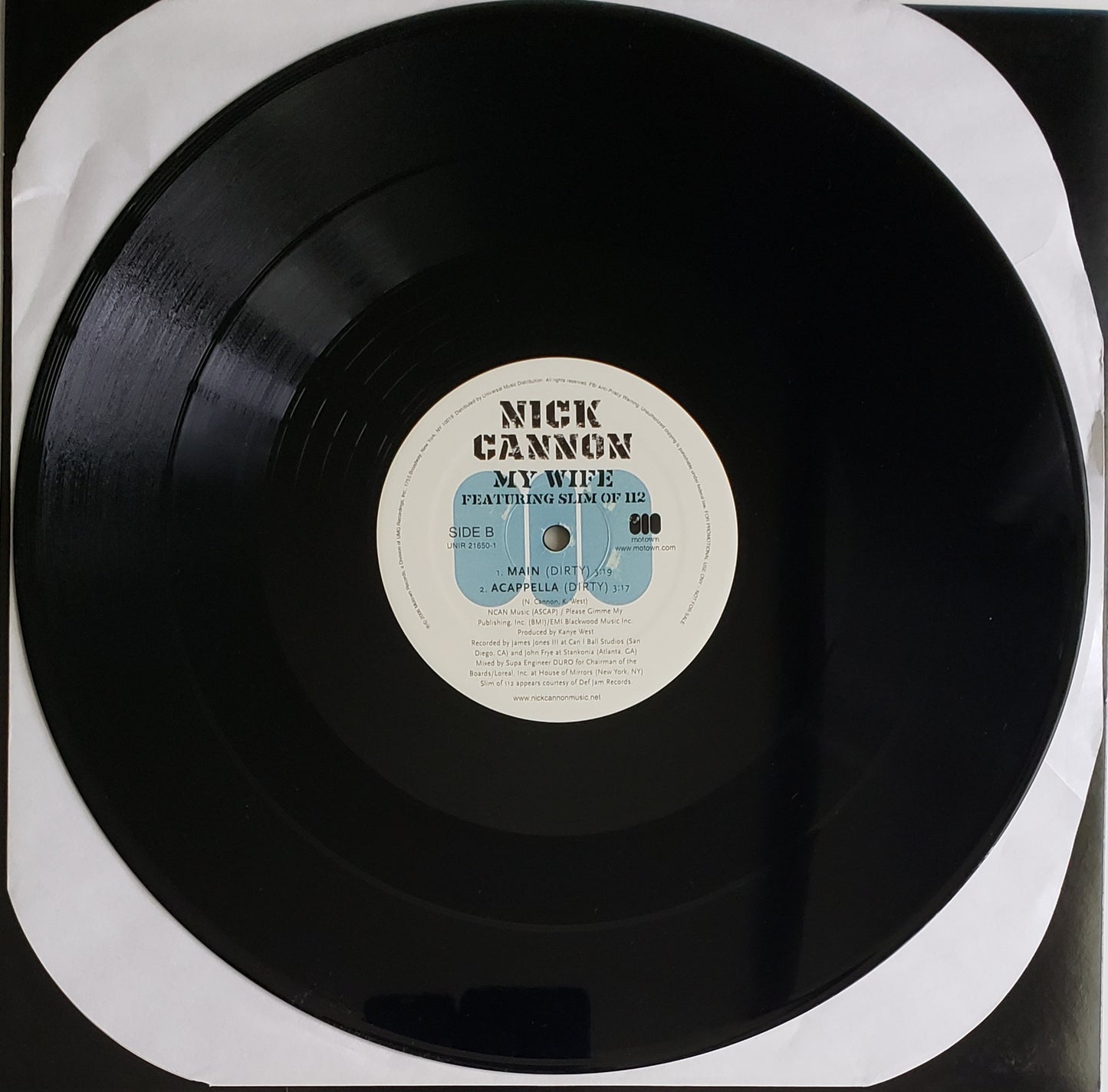 Nick Cannon Feat. Slim Of 112 "My Wife" (12" Vinyl)