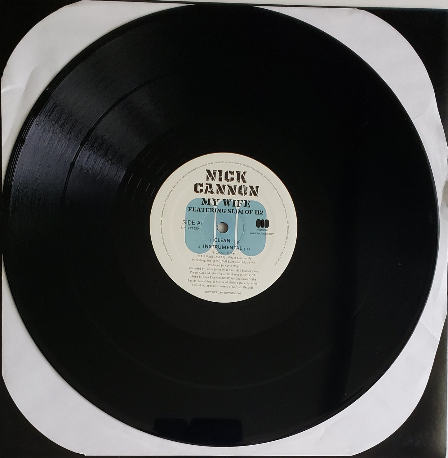Nick Cannon Feat. Slim Of 112 "My Wife" (12" Vinyl)