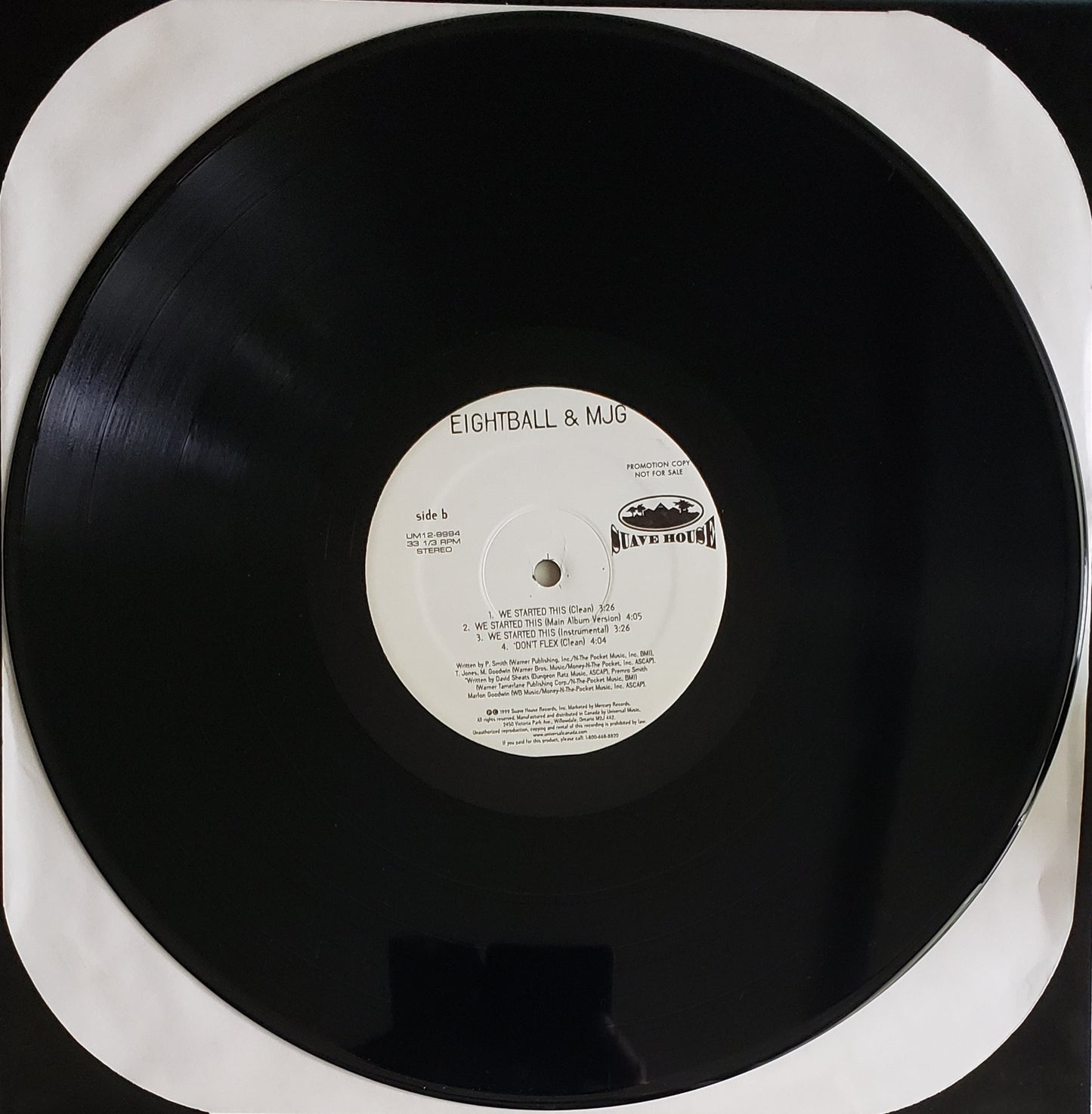 B.G./Eightball & M.J.G. "Bling Bling/Cash Money Is An Army/We Started This/Don't Flex (12" LP))