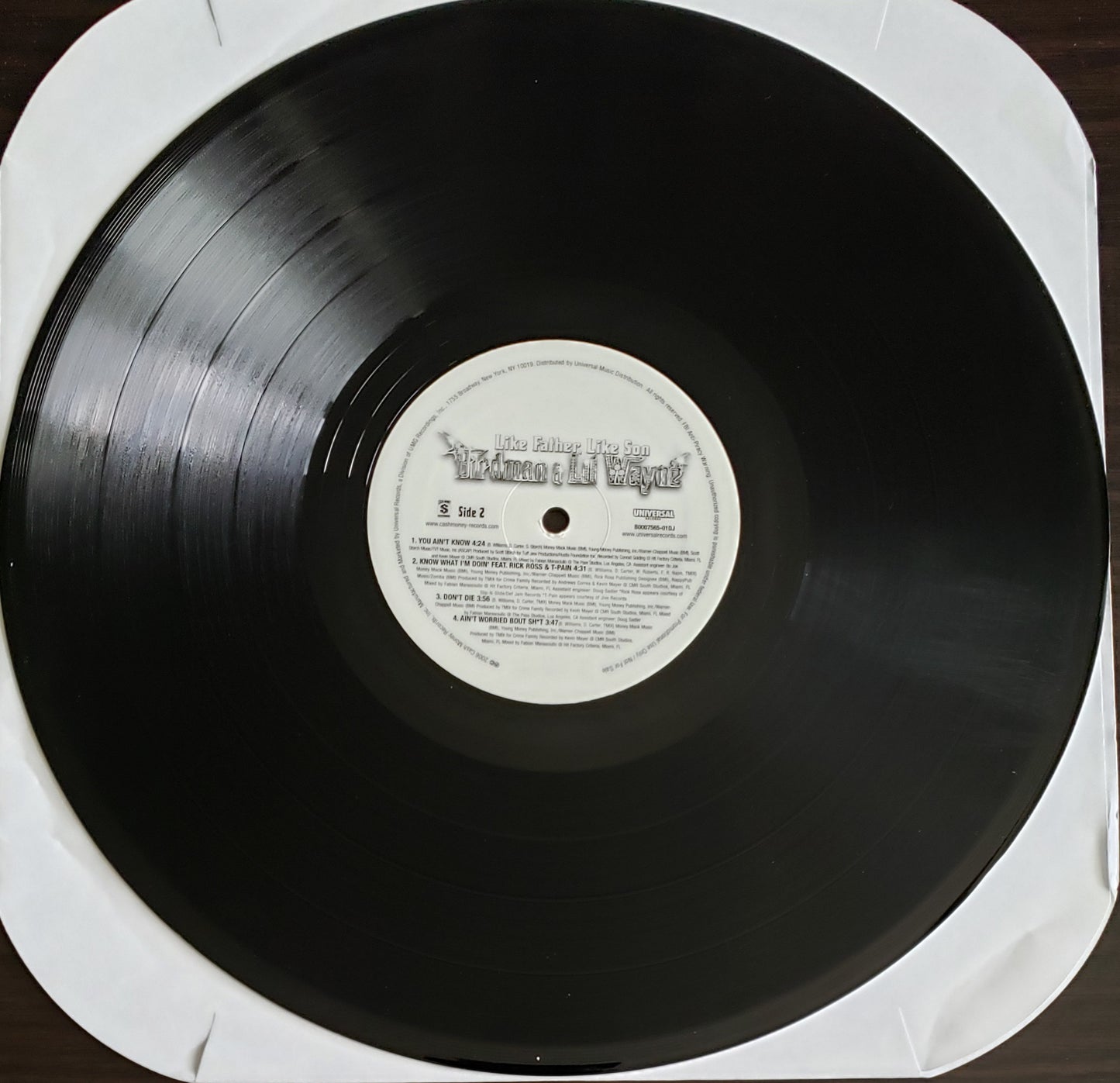 Birdman & Lil Wayne "Like Father, Like Son" (2X LP Vinyl) RARE!!