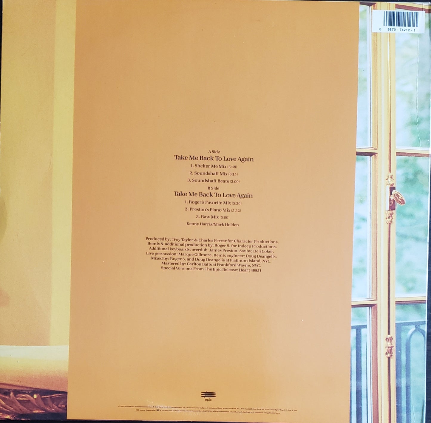 Kathy Sledge "Take Me Back to Love Again" (Vinyl) Vintage House