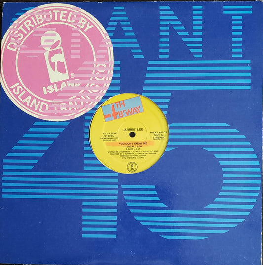 LARREE LEE'~You Don't Know Me (Vinyl LP) Vintage House