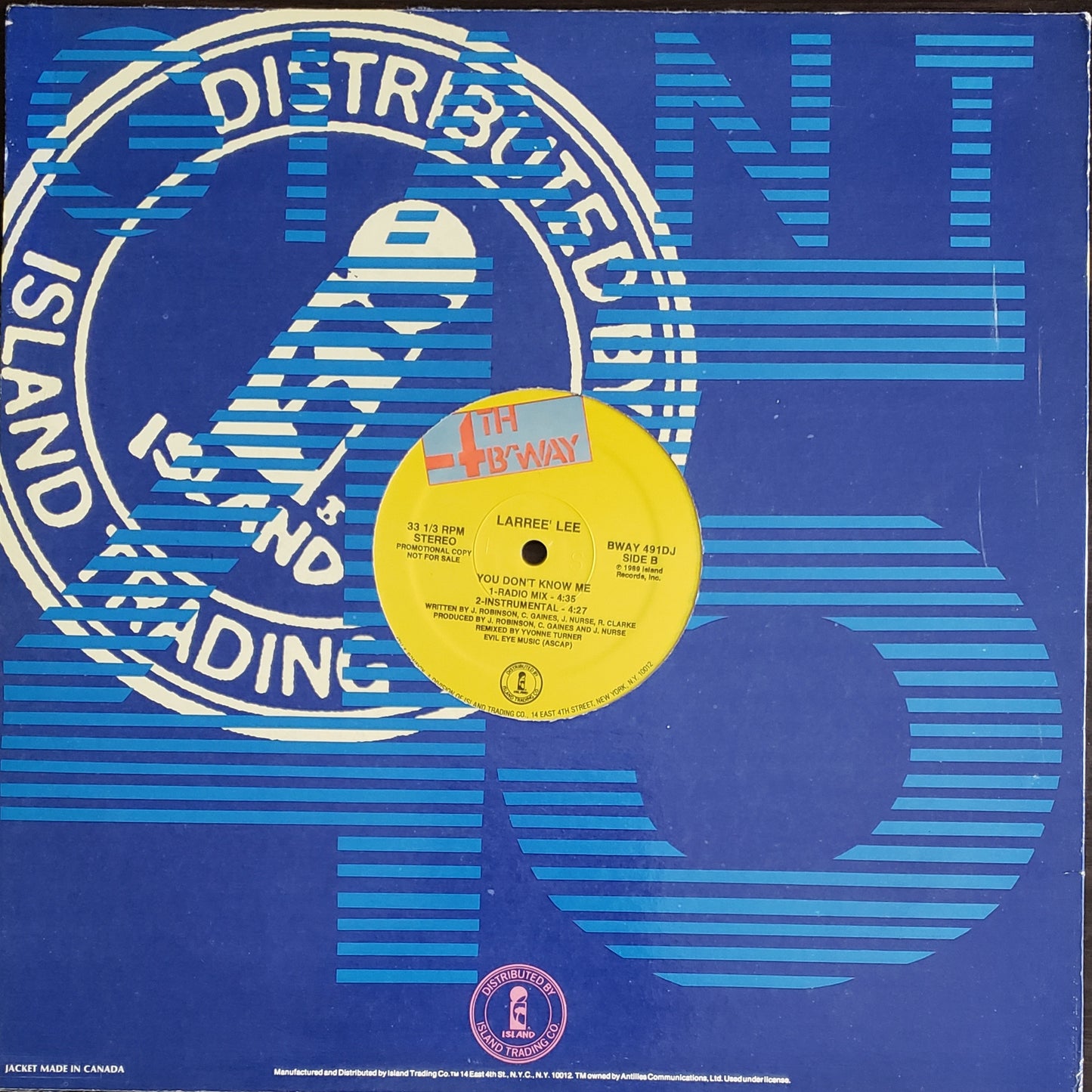 LARREE LEE'~You Don't Know Me (Vinyl LP) Vintage House