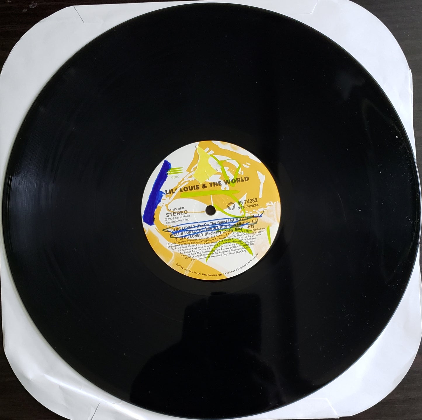 Lil' Louis & The World "Club Lonely" (12" Vinyl)Vintage House-RARE!!