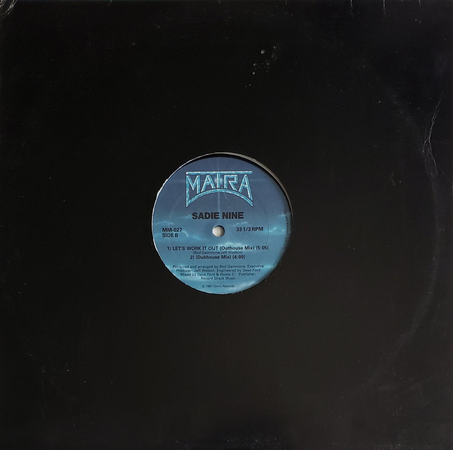 Sadie Nine Let's Work It Out (12" Vinyl)