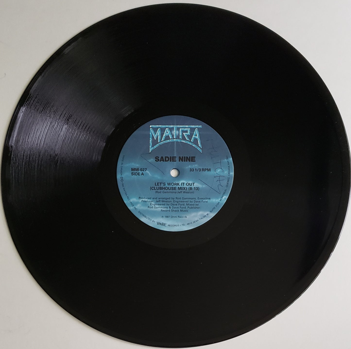 Sadie Nine Let's Work It Out (12" Vinyl)