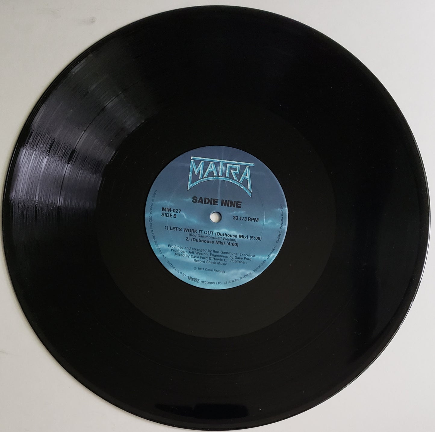 Sadie Nine Let's Work It Out (12" Vinyl)