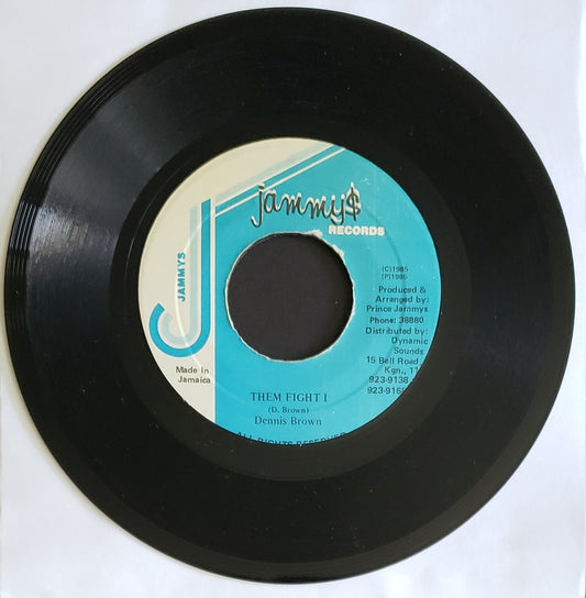 Dennis Brown – Them Fight I (7" Vinyl 45 RPM) Vintage Reggae