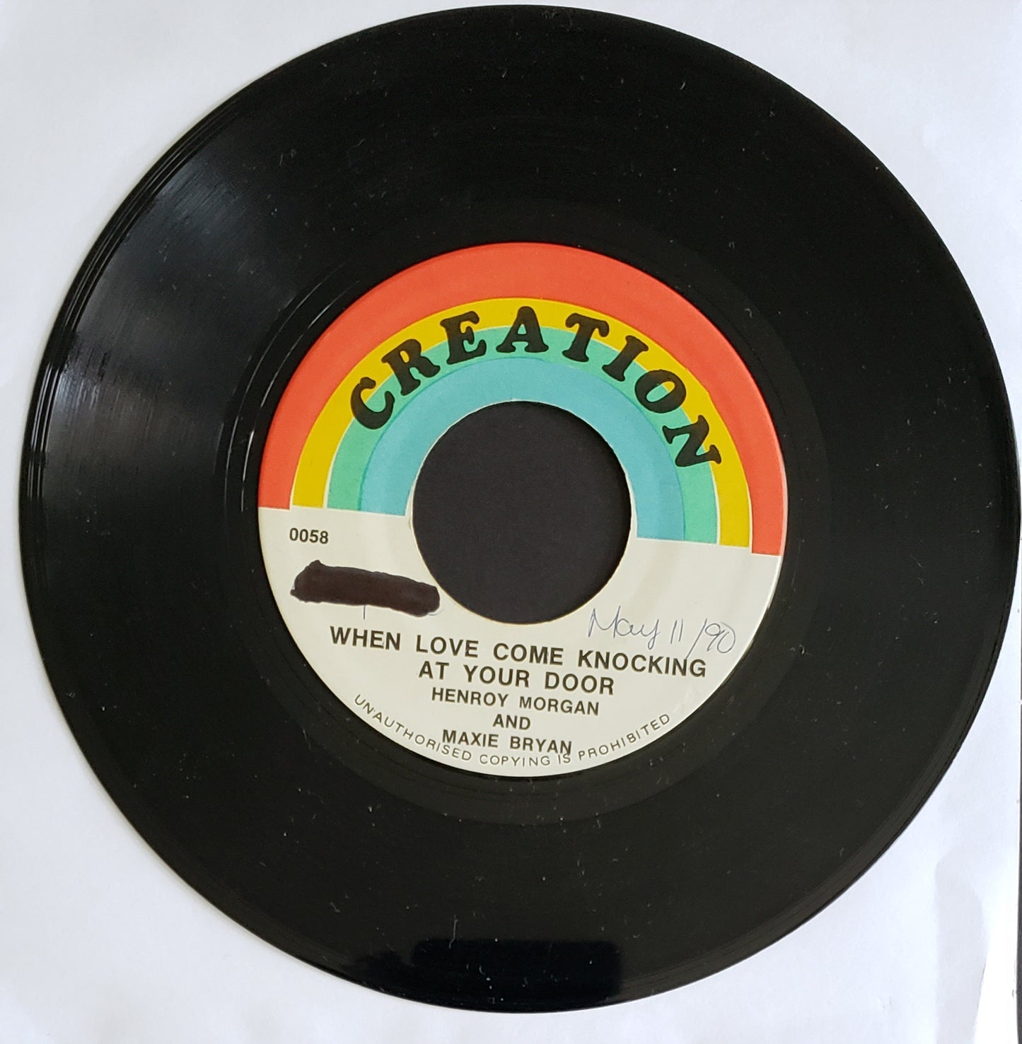 Henroy Morgan & Maxie Bryan "When Love Come Knocking At Your Door" (7" Vinyl)Reggae