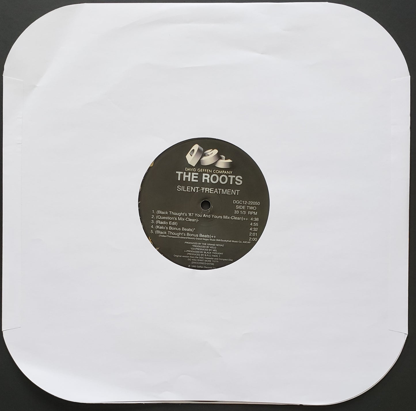 The Roots  "Silent Treatment" (12" Vinyl LP)RARE!!!