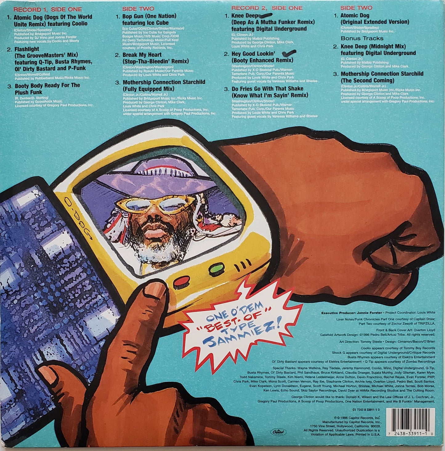 George Clinton Knee Deep Deep As A Mutha Funker Remix George Clinton Grestest Funkin Hits (2X LP Red Vinyl) RARE!! – Total