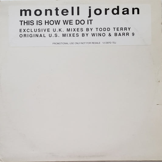 Montell Jordan – This Is How We Do It (Original US Mixes) 12" Vinyl-RARE!!