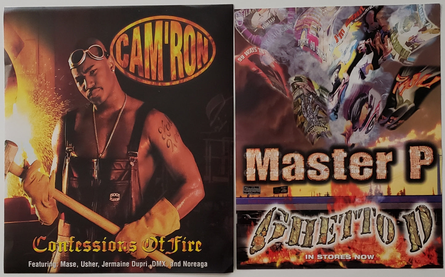 MASTER P & CAM'RON Rap Stickers (Bundle)